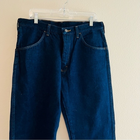 RUSTLER Men’s Blue Straight Legged Jeans Size 36 x 30 - Picture 5 of 6